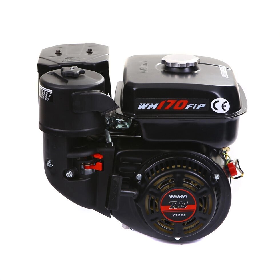 Двигун бензиновий Weima WM170F-Q NEW (HONDA GX210) (шпонка, вал 19 мм, 7.0 к. с., бак 5 л) від компанії АгроФактор - фото 1