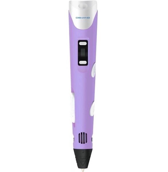 3D ручка H0220 з дисплеєм фіолетова від компанії Кактус - фото 1