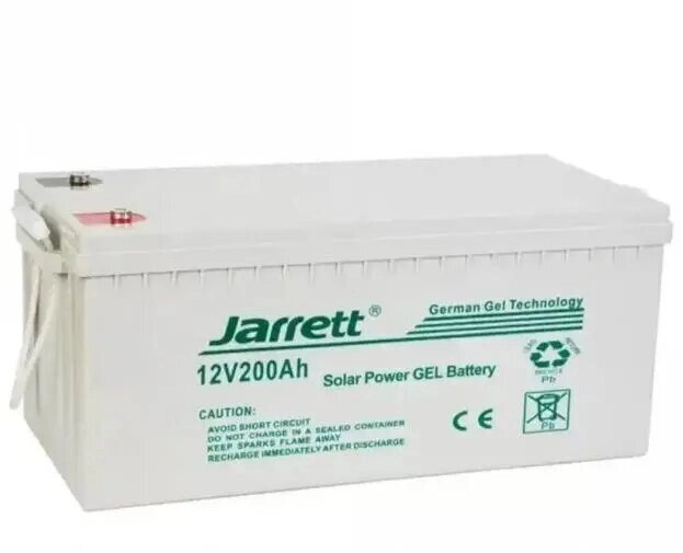 Аккумулятор гелевий безпечний Jarrett Gelled Electrolite 12 V 200 Ah 200Аг від компанії Кактус - фото 1