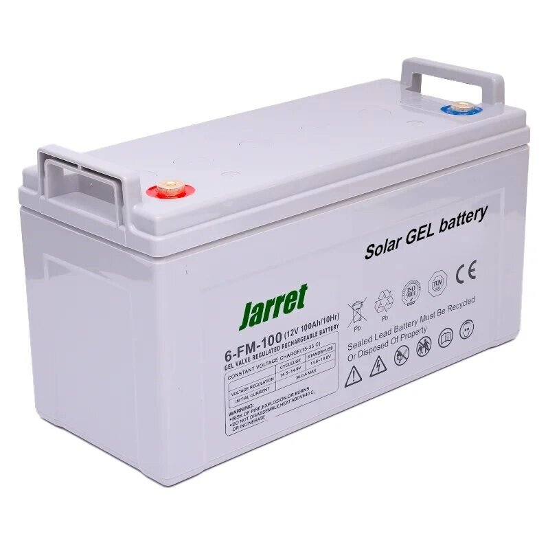 Аккумулятор гелевый Jarrett GEL Battery 120 Ah 12V, официальный для solar панелей, Джарет батарея ##от компании## Кактус - ##фото## 1