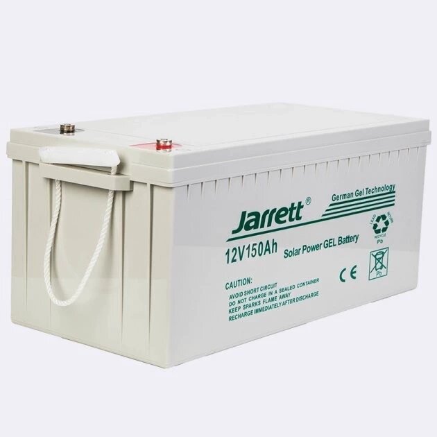 Акумулятор JARRETT 12-ФМ-150 12 В 150 Ач Gel Solar Power від компанії Кактус - фото 1