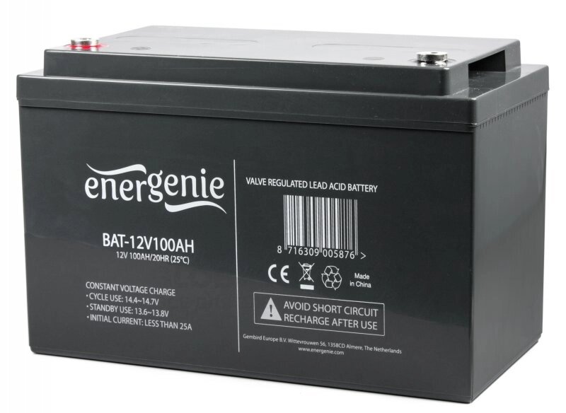 Акумуляторна батарея 12 В 100 АЧ ENERGENIE ват-12V 100ан від компанії Кактус - фото 1