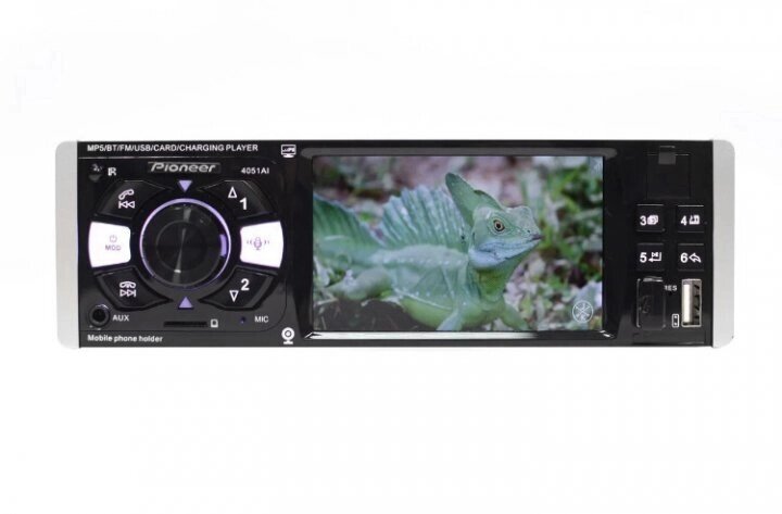 Автомагнітола 1DIN MP5 із сенсорним екраном 4.1" 4051AI від компанії Кактус - фото 1