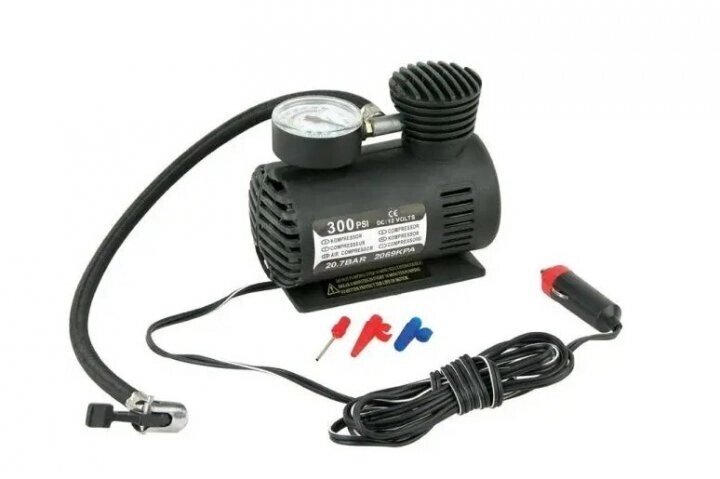 Автомобільний компресор насос Air Pomp MOD-300 PSI Black (GL_3686) від компанії Кактус - фото 1