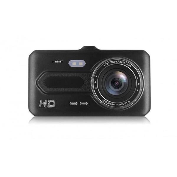 Автомобільний відеореєстратор з камерою заднього виду 2 камери Full HD 1080P DVR T686 4.0" від компанії Кактус - фото 1