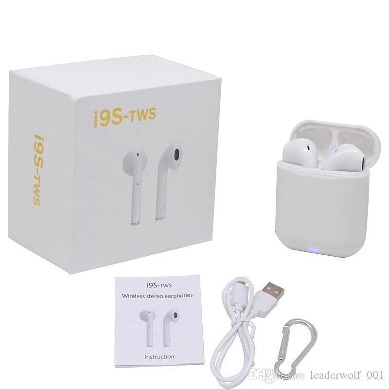 Бездротові Bluetooth навушники iFans TWS i9S White від компанії Кактус - фото 1