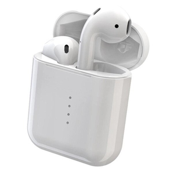 Бездротові навушники i666 TWS з сенсорним управлінням Bluetooth 5.0 Білі від компанії Кактус - фото 1