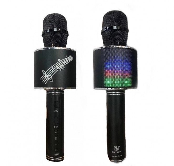 Бездротовій мікрофон караоке блютуз YS 66 Bluetooth динамік USB від компанії Кактус - фото 1
