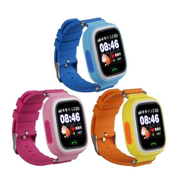 Дитячі SMART годинник Q90 Q100 Baby Watch з GPS 1.22 сенсорний дисплей від компанії Кактус - фото 1