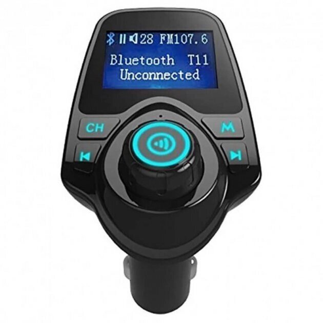 ФМ модулятор FM трансмітер з Bluetooth T11 від компанії Кактус - фото 1