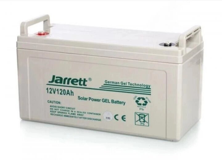 Гелевий акумулятор BATTERY GEL Jarrett 12V 120 Ah від компанії Кактус - фото 1