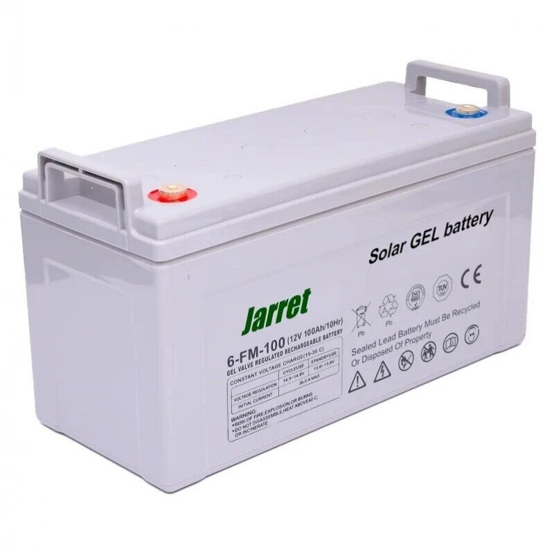 Гелевий акумулятор Jarrett GEL Battery 120 Ah 12V, офіційний, для solar панелей від компанії Кактус - фото 1