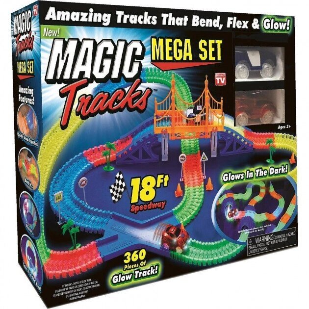 Гоночний трек Magic Tracks на 360 деталей TRG-5957 від компанії Кактус - фото 1
