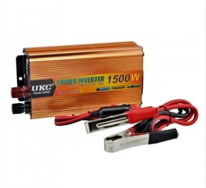 Інвертор перетворювач напруги автомобільний Power Inverter UKC 12V-220V SSK-1500W