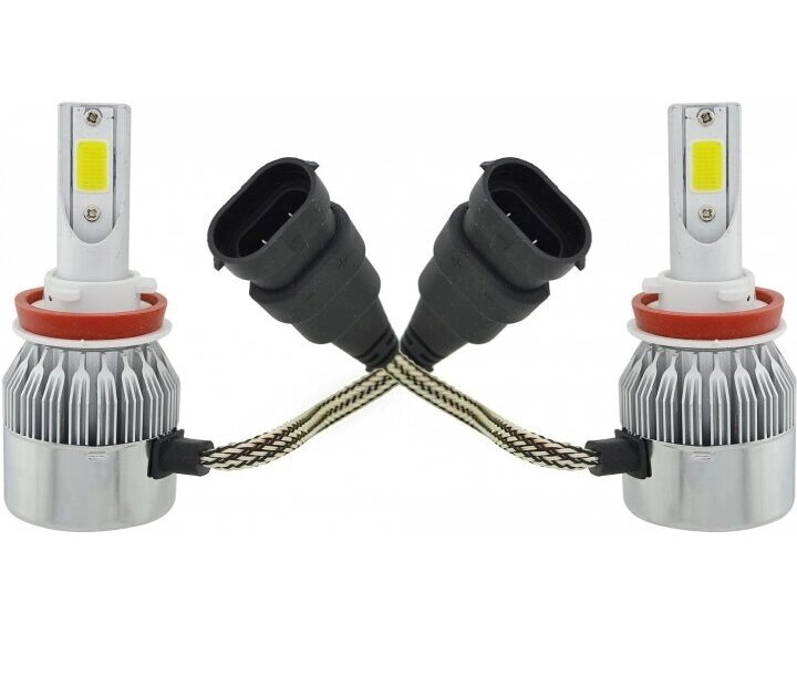 Комплект автомобільних LED ламп UKC C6 H11 від компанії Кактус - фото 1