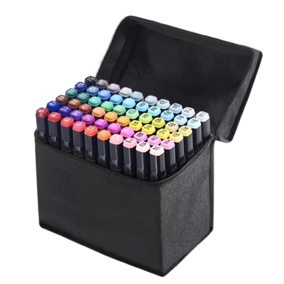 Маркери- Набір маркерів для скетчингу Touch, 80 кольорів від компанії кактус - фото 1