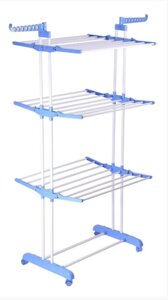 Багатоярусна сушарка для білизни, речей, одягу Garment rack with wheels складна