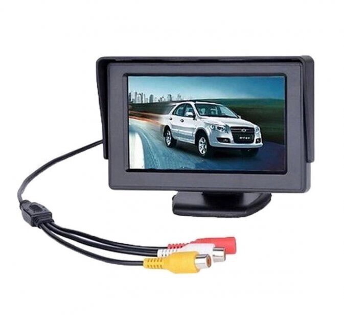 Монітор для камери заднього виду Terra LCD 4.3 дюйма, Чорний від компанії Кактус - фото 1
