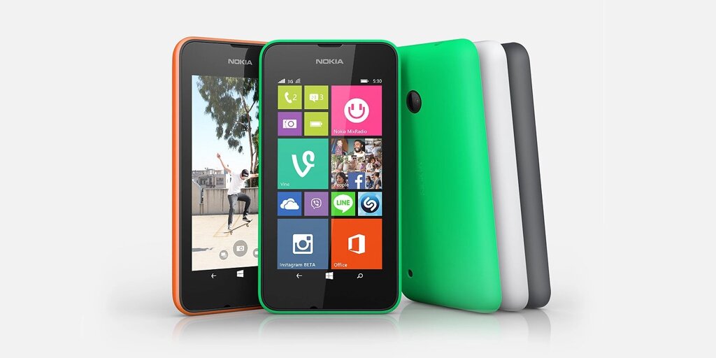 Nokia Lumia 530 - мобільний телефон Dual Sim сенсорний мобільний телефон 2 сім від компанії Кактус - фото 1