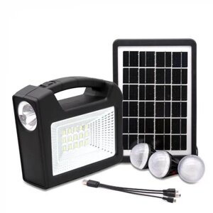 Портативна зарядна станція на сонячній батареї Solar Power 10000 mAh, Ліхтар, функція Power Bank + 3 LED
