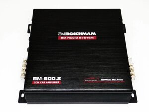 Автомобільний підсилювач звуку Boschmam BM Audio BM-600.2 двоканальний 4000W
