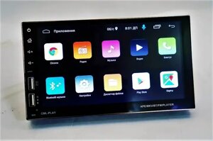 Універсальна магнітола 2 Din Android WiFi Bluetooth GPS Carplay Pioneer 8708 (сенсорний звук)