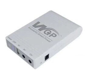 Джерело безперебійного живлення WGP103-5912 ДБЖ для мережевого пристрою роутера Mini DC UPS 5v+9v+12v -10400мАг