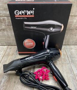 Функціональний фен для сушіння волосся Gemei GM-1776 1800W