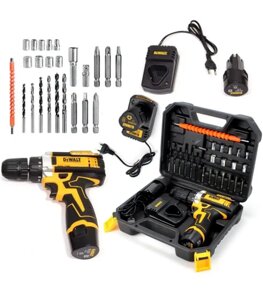 Акумуляторний шуруповерт DeWalt DCF680Z2FA 12V 2АН Деволт із набором інструментів