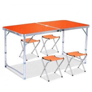 Столик для пікніка з 4 кріслами Folding Table 120x70x60 в Києві от компании Кактус