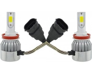Комплект автомобільних LED ламп UKC C6 H11