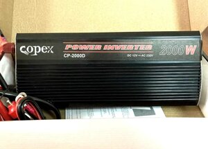 Перетворювач напруги Inverter Copex CP-2000D DC12V-AC230V 2000W