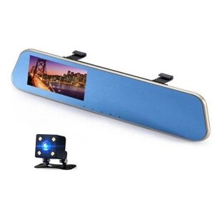 Відеореєстратор-дзеркало DVR L905 з камерою заднього виду та розміткою