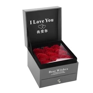 Подарунковий набір мила з троянд I Love You XY19-49