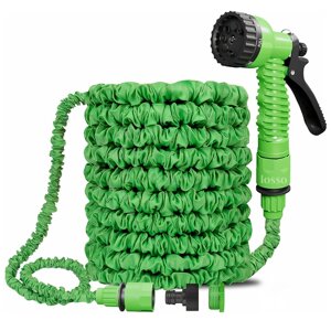 Шланг Magic Hose 30 метрів для поливу саду з розпилювачем синій/зелений