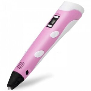 3D ручка H0220 з дисплеєм рожева