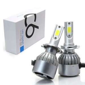Комплект LED ламп C6 HeadLight H7 12v COB в Києві от компании Кактус