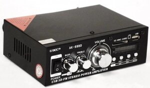 Підсилювач звуку UKC AK-699BT MP3 FM Bluetooth 40W чорний