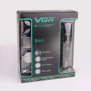 Машинка для Стрижки Волос + Триммер VGR V-102 5в1 Камуфляж