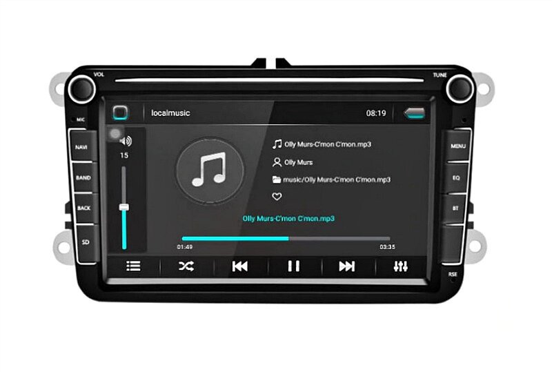Штатная магнитола Android Volkswagen Golf 6 Экран 8" 1\8Гб Автомагнитола Андроид 9 GPS Wi-Fi ##от компании## Кактус - ##фото## 1