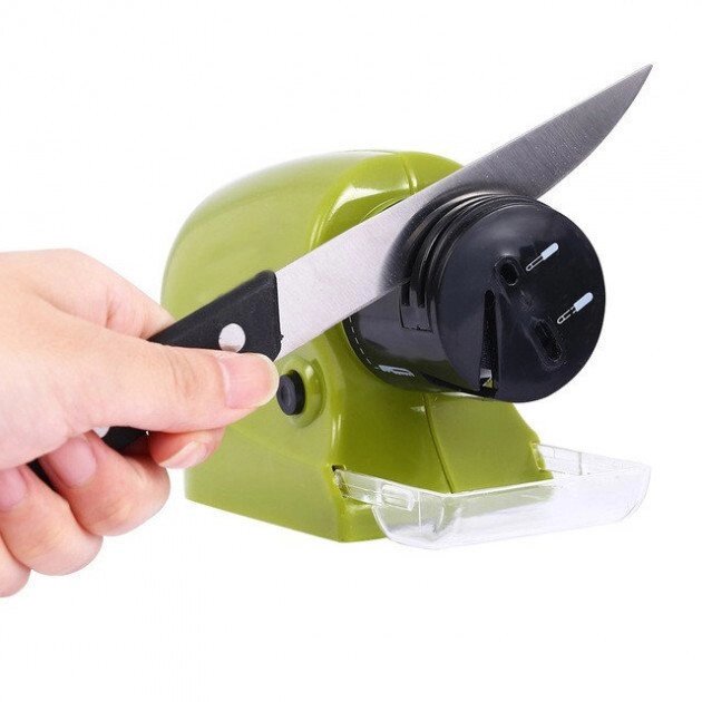 Універсальна електрична точило для ножів та ножиць Swifty Sharp Sharpener від компанії Кактус - фото 1