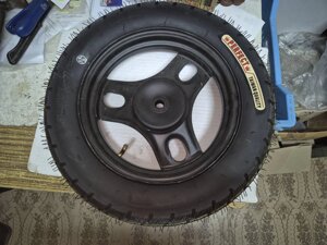 Колесо в зборі заднє (диск б/в покришка нова) 3*10 для скутера Honda Tact 24