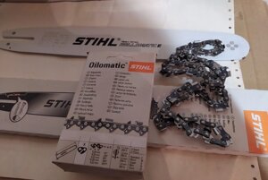 Шина + ланцюг 50зв. 1,3 не оригінал звичайний зуб для бензопили STIHL MS 210, 230,250