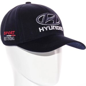 Бейсболка автомобільна кепка з регулюванням із щільного котону Hyundai BTH20673 Темно-синій