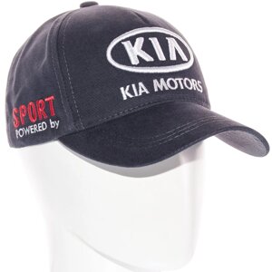 Бейсболка автомобільна кепка з регулюванням із щільного котону Kia BTH20674 Темно-сірий