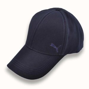 Бейсболка брендова із щільної бавовни з маленькою вишивкою кепка універсальна з металевим регулятором Puma OTIB783