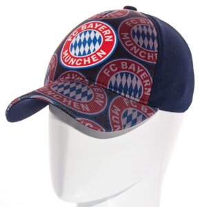 Бейсболка футбольна сублімація чоловіча кепка на липучці кукурудза Bayern SUB21735 Темно-синій