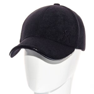 Бейсболка молодіжна брендова демісезонна з регулятором кепка з вельветової тканини New York BVH22504 Чорний