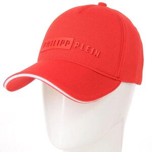 Бейсболка на флекс гумці закрита універсальна кепка кукурудза з гумовим логотипом Phillip Plein BSH18040 Червоний