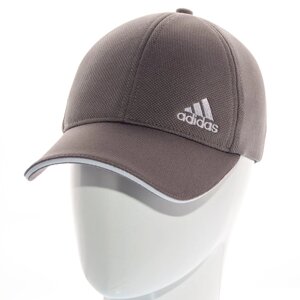 Бейсболка закрита універсальна на стрейч-гумці (flex-fit) кепка кукурудза з брендовою вишивкою Adidas BSH18027 Сірий